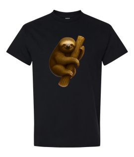 Camiseta 100% Algodón Perezoso
